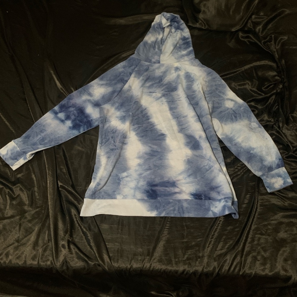 Blue Tie-Dye Hoodie